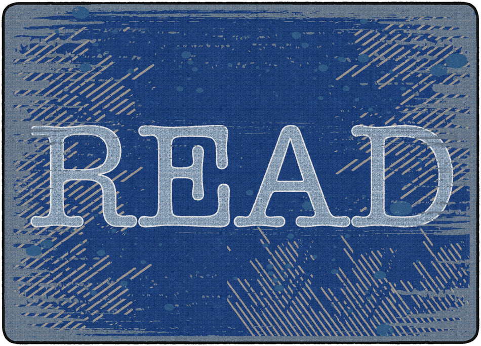 READ - BLUE RECTANGLE CARPETS 6'x8'4"