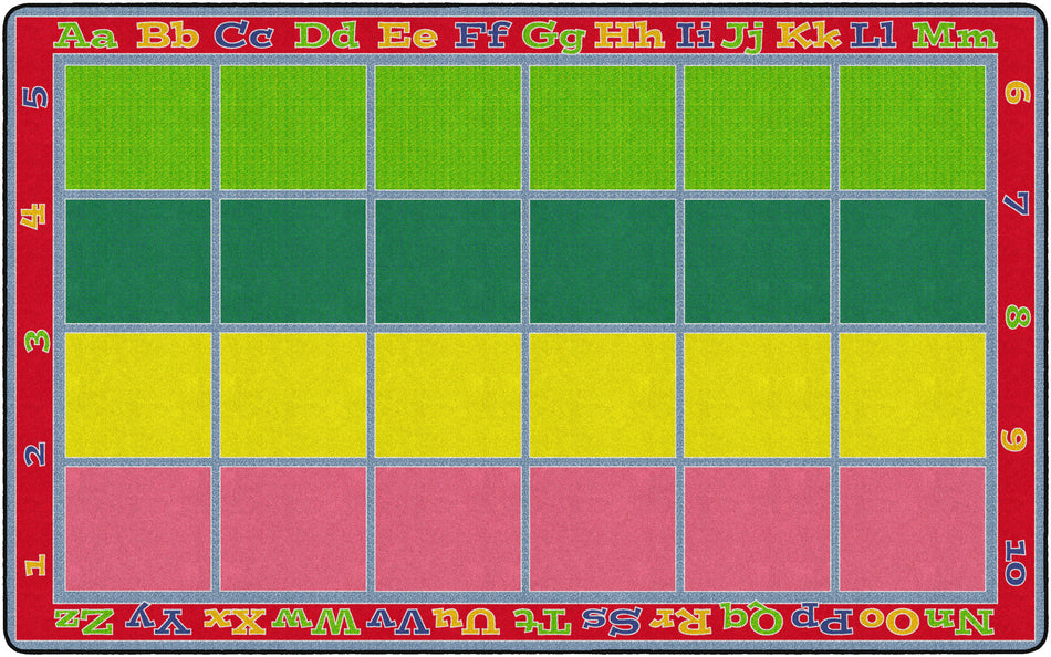 SITTING GRID BRIGHT - SEATS 24 RECTANGLE CARPETS 7'6"x12'