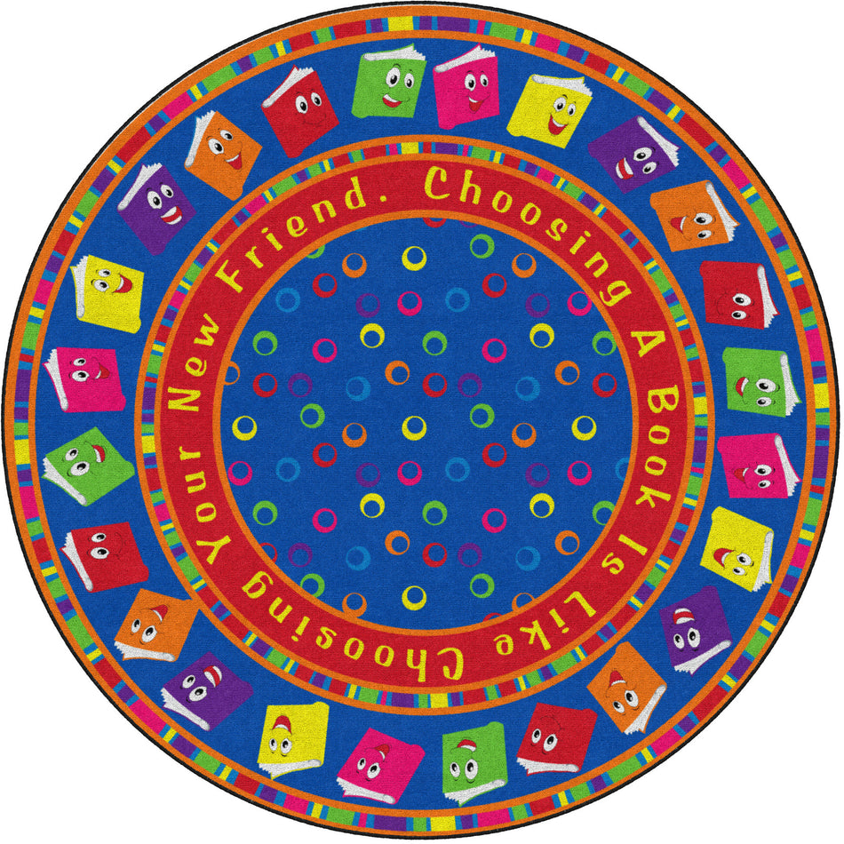CIRCLE TIME BOOKS BRIGHT ROUND CARPETS 6' Round
