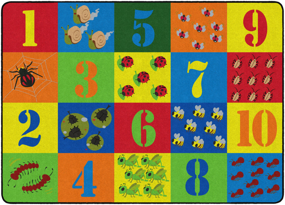 COUNTING CRITTERS PRIM (Seats 20) RECTANGLE CARPETS 6'x8'4