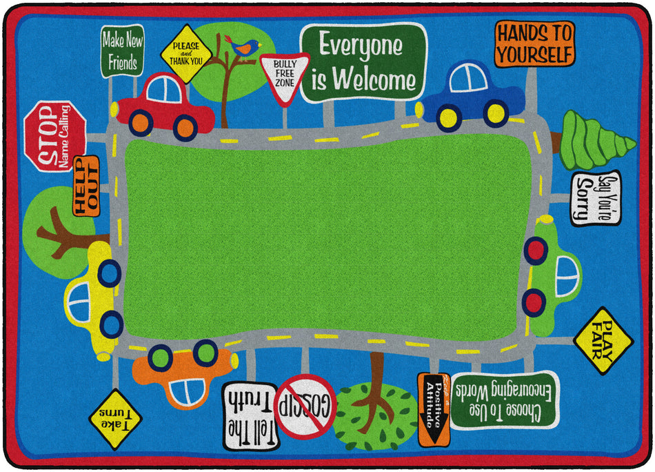 FRIENDLY STREET RECTANGLE CARPETS 6'x8'4