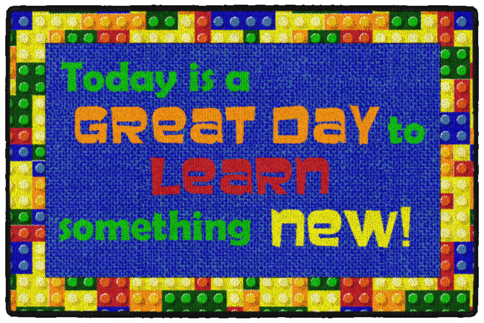WELCOME MAT - GREAT DAY RECTANGLE CARPETS 2' x 3'