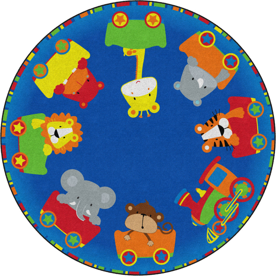 CHOO CHOO ROUND CARPETS 6' RND