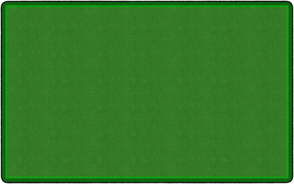 ALL OVER WEAVE GREEN RECTANGLE CARPETS 7' 6" x 12'