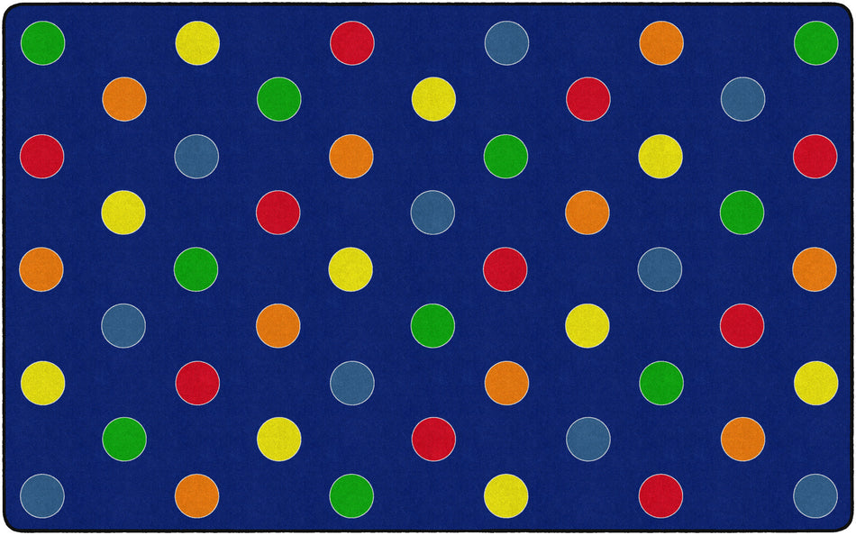 DOTS PRIMARY RECTANGLE CARPETS 7'6X12'