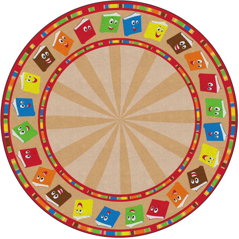 CIRCLE TIME BOOKS CALM ROUND CARPETS 12' Round