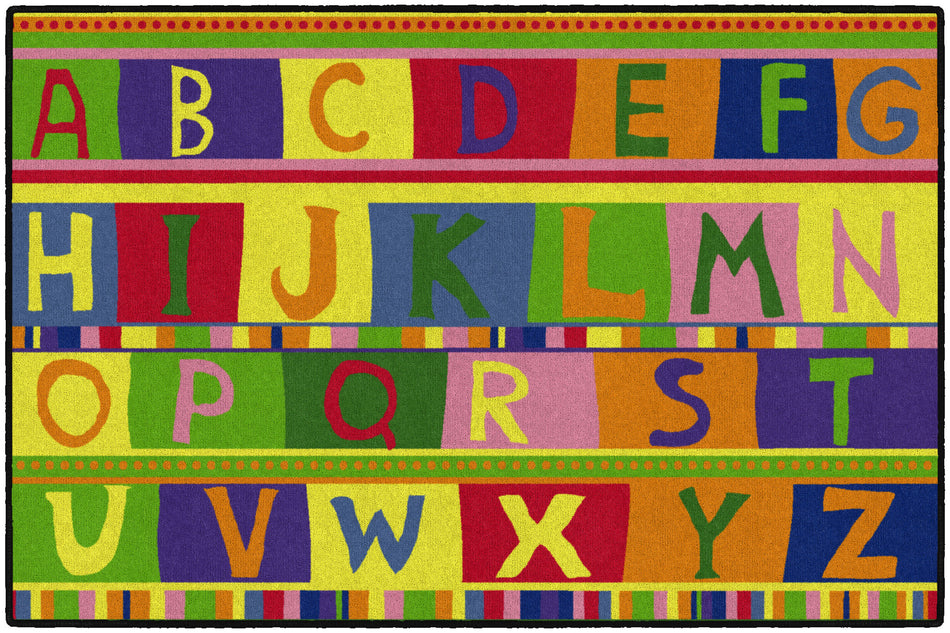 ABC TAPESTRY RECTANGLE CARPETS 4' X 6'