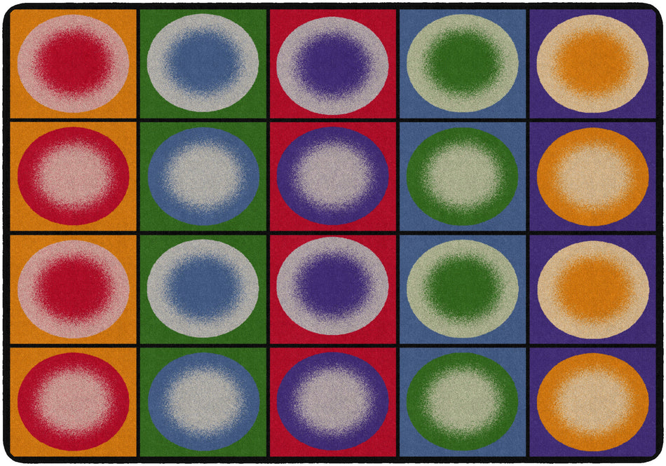 DOT SPOTS (Seats 20) RECTANGLE CARPETS 5'10" x 8' 4"