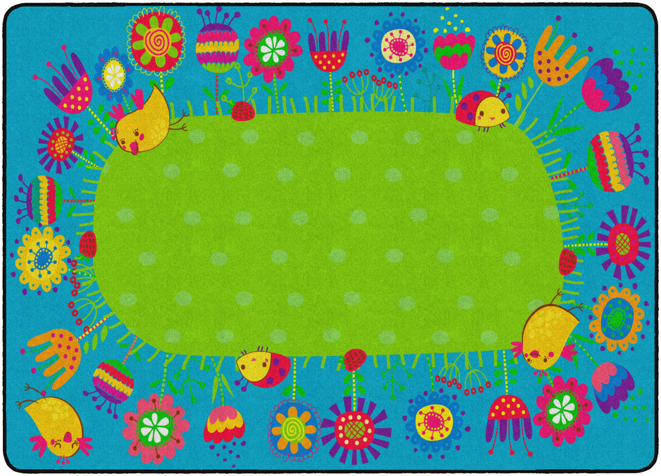 GOOD MORNING GARDEN RECTANGLE CARPETS 6'x8'4