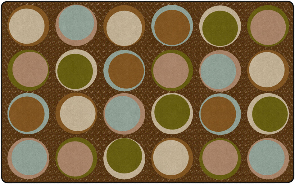 SITTING SPOTS EARTH TONE RECTANGLE CARPETS 7'6X12