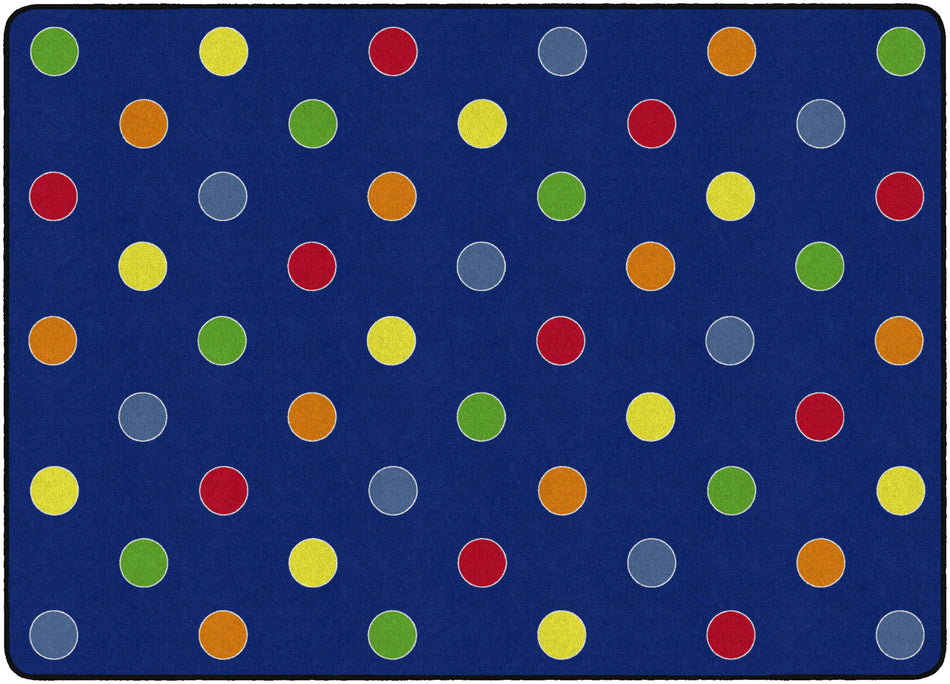 DOTS PRIMARY RECTANGLE CARPETS 6'X8'4
