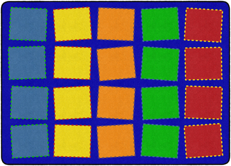 QUILTED SEATING PRIMARY RECTANGLE CARPETS 6 X 8'4