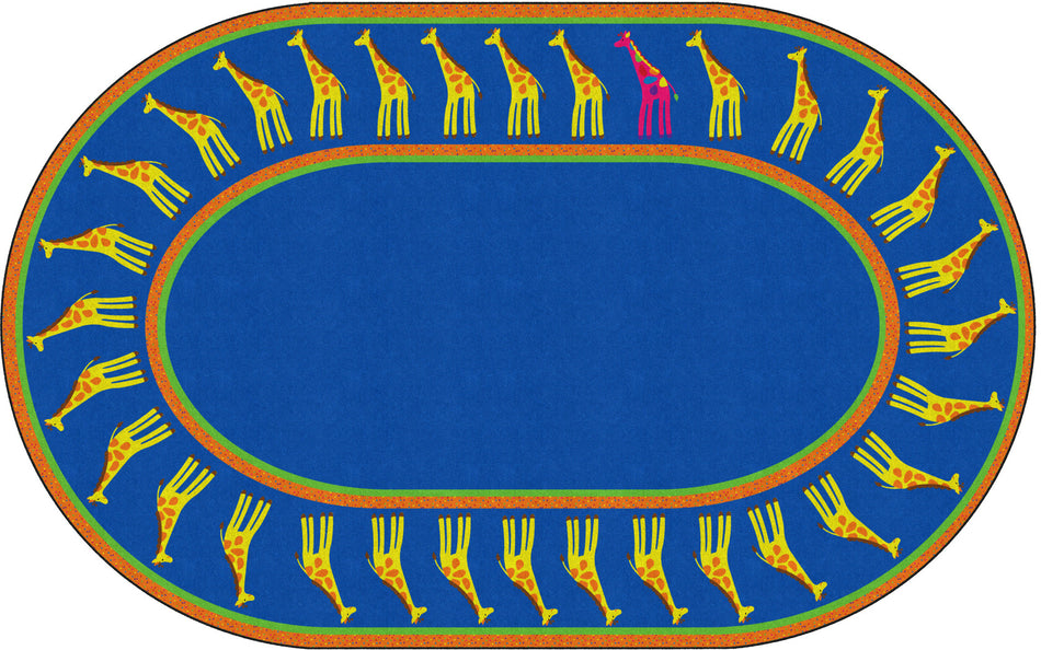 BE YOURSELF OVAL CARPETS 7'6 x 12'