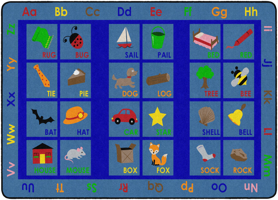 RHYMING BLOCKS RECTANGLE CARPETS 6 X 8'4
