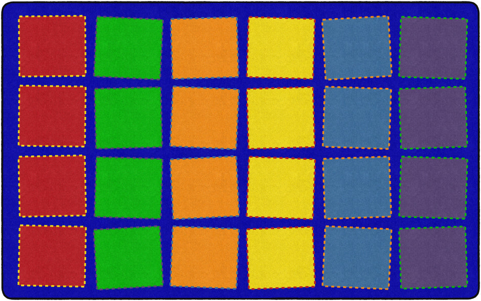 QUILTED SEATING PRIMARY RECTANGLE CARPETS 7'6X12