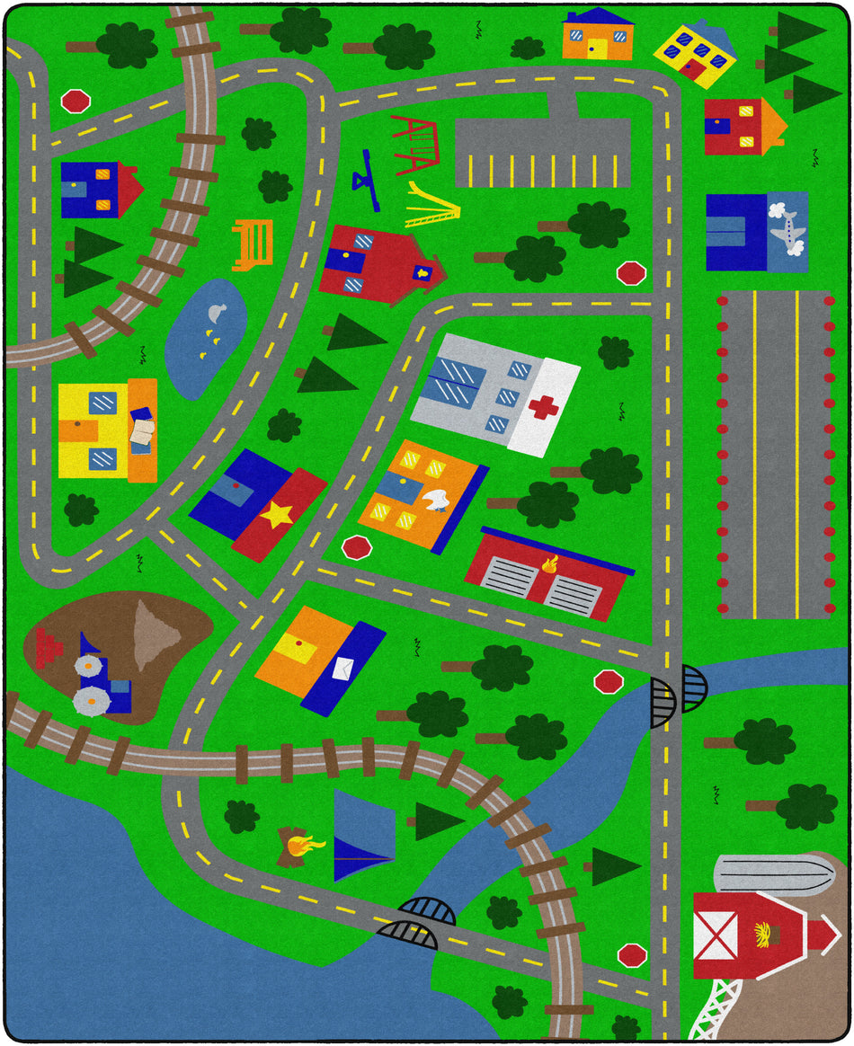 OUR CITY ROADS RECTANGLE CARPETS 10'6X13'2