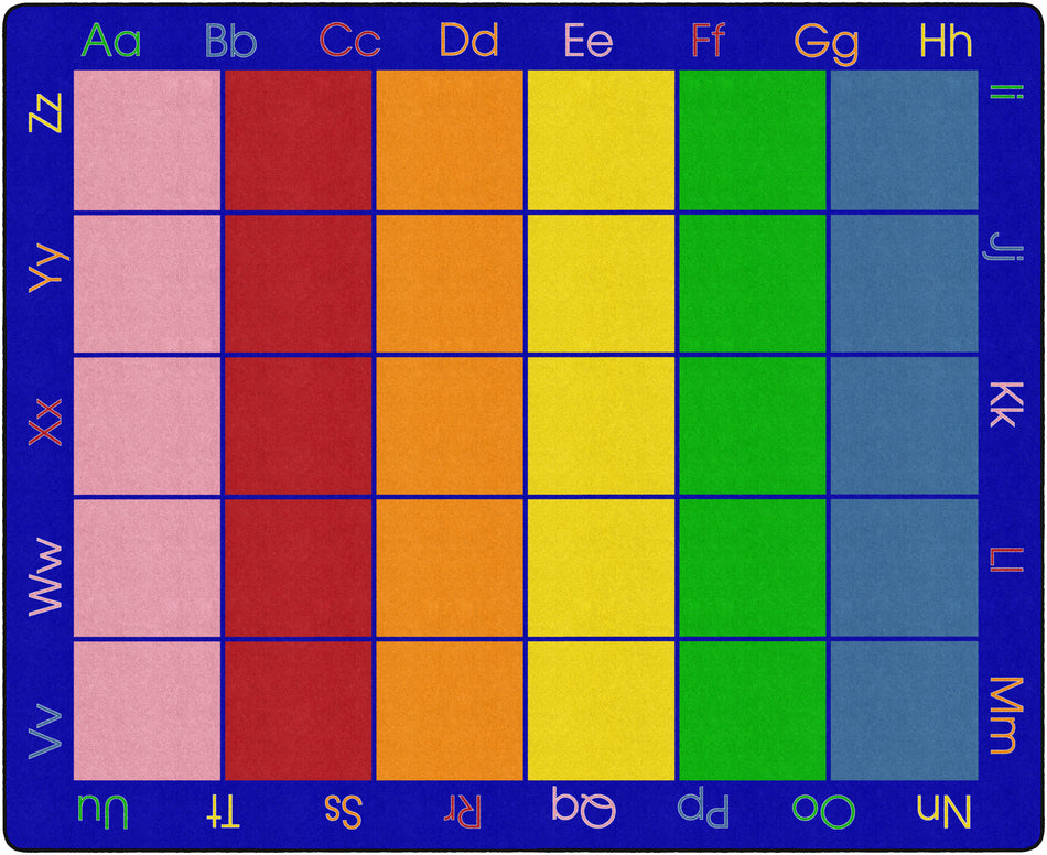 MY RAINBOW ABC'S RECTANGLE CARPETS 10'6X13'2