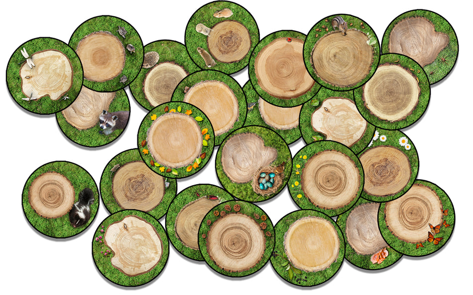 FOREST FLOOR STOW-N-GO™ SET OF 24 ROUND CARPETS 16"S/24
