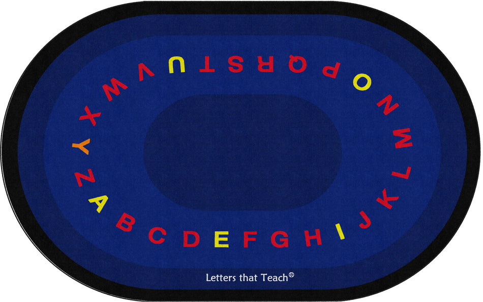 LETTERS THAT TEACH OVAL CARPETS 8' x 11'