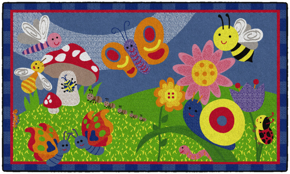 CUTIE BUGS RECTANGLE CARPETS 3' X 5'
