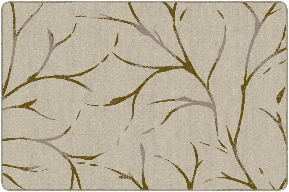 MORELAND NATURAL/SAGE RECTANGLE CARPETS 6' X 9'