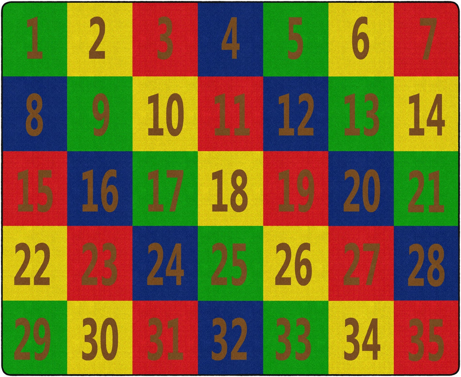 NUMBER SEATING (Seats 35) RECTANGLE CARPETS 10'6 x 13'2