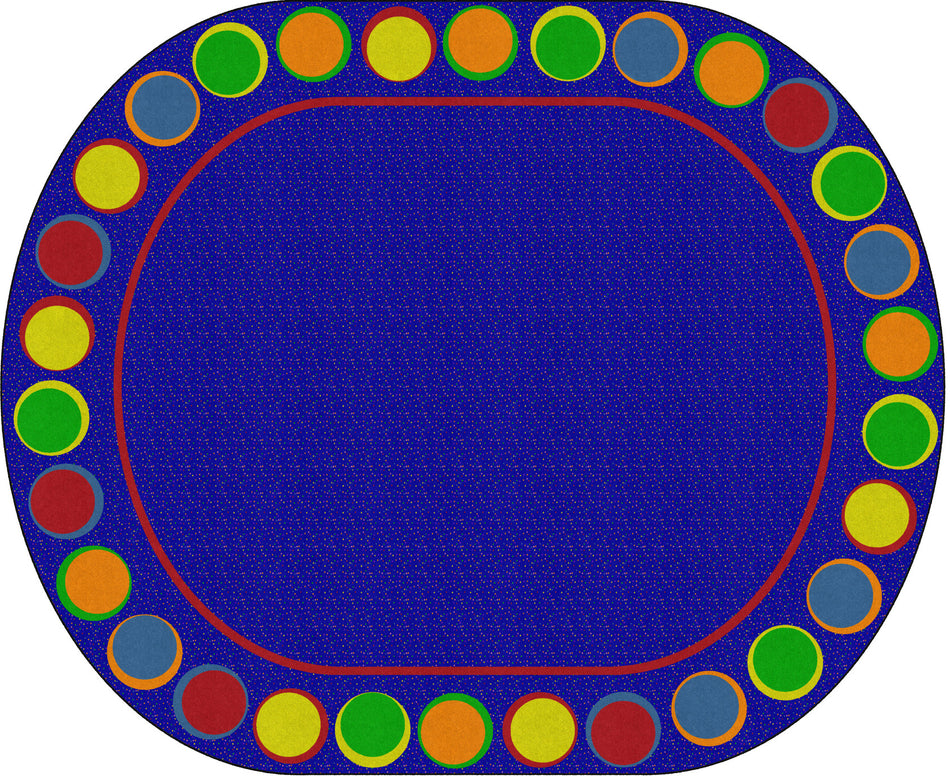 SITTING SPOTS PRIMARY (Seats 30) OVAL CARPETS 10'6 x 13'2