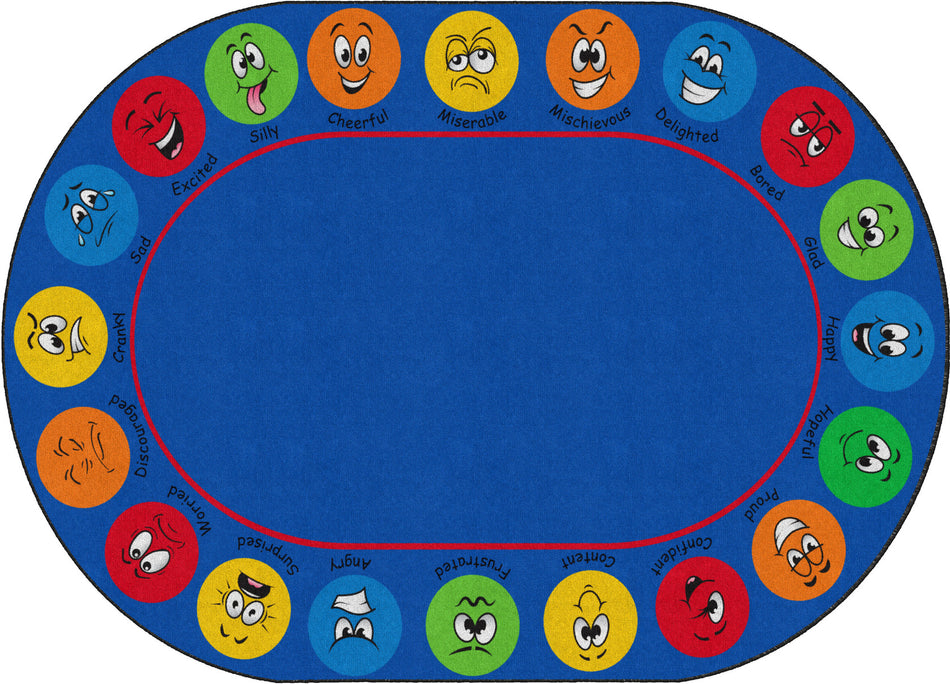 MY MANY FEELINGS OVAL CARPETS 6X8'4