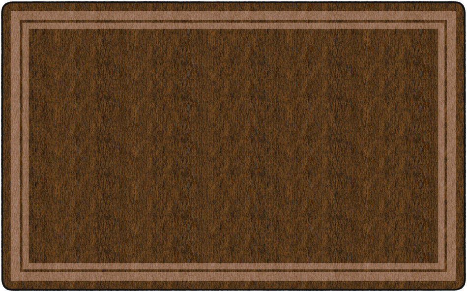 DOUBLE BORDER CHOCOLATE RECTANGLE CARPETS 7'6" x 12'