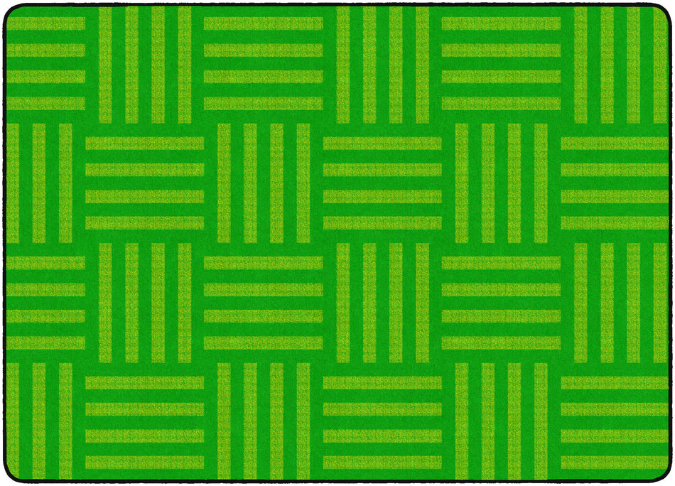 HASHTAG TONE ON TONE LIME (Seats 24) RECTANGLE CARPETS 6X8'4