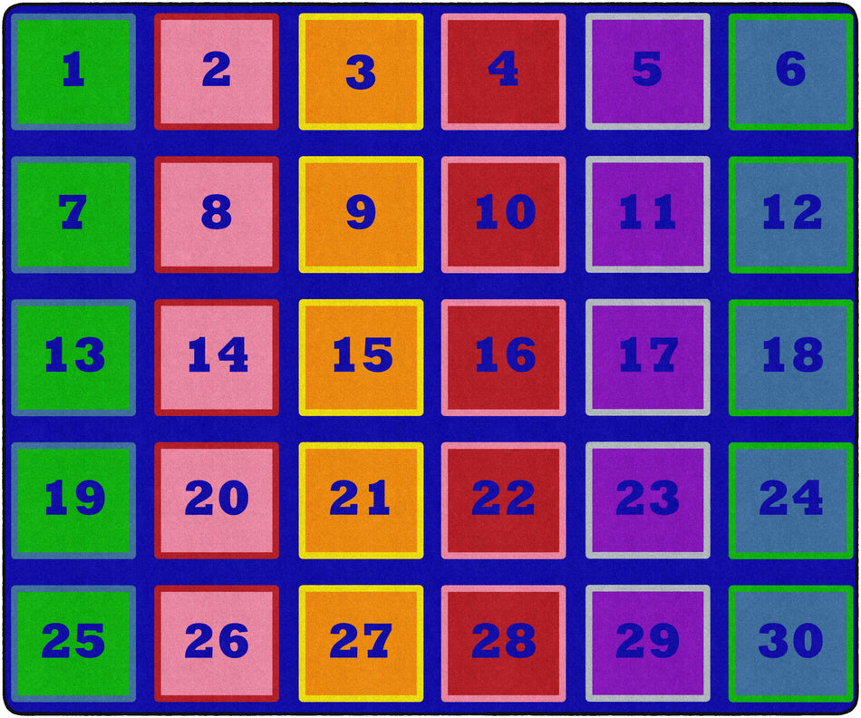COUNTING BLOCKS RECTANGLE CARPETS 10'6" X 13'2"