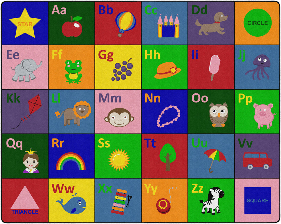 LEARNING FUN RECTANGLE CARPETS 10'6X13'2