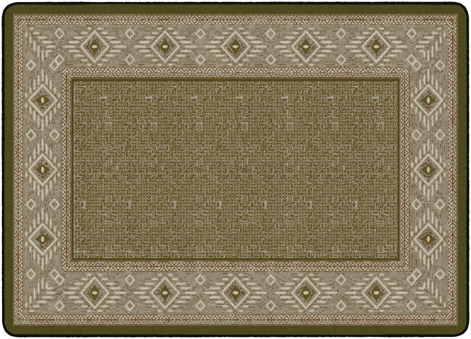 VENTANA WEAVE GREEN RECTANGLE CARPETS 6' x 9'
