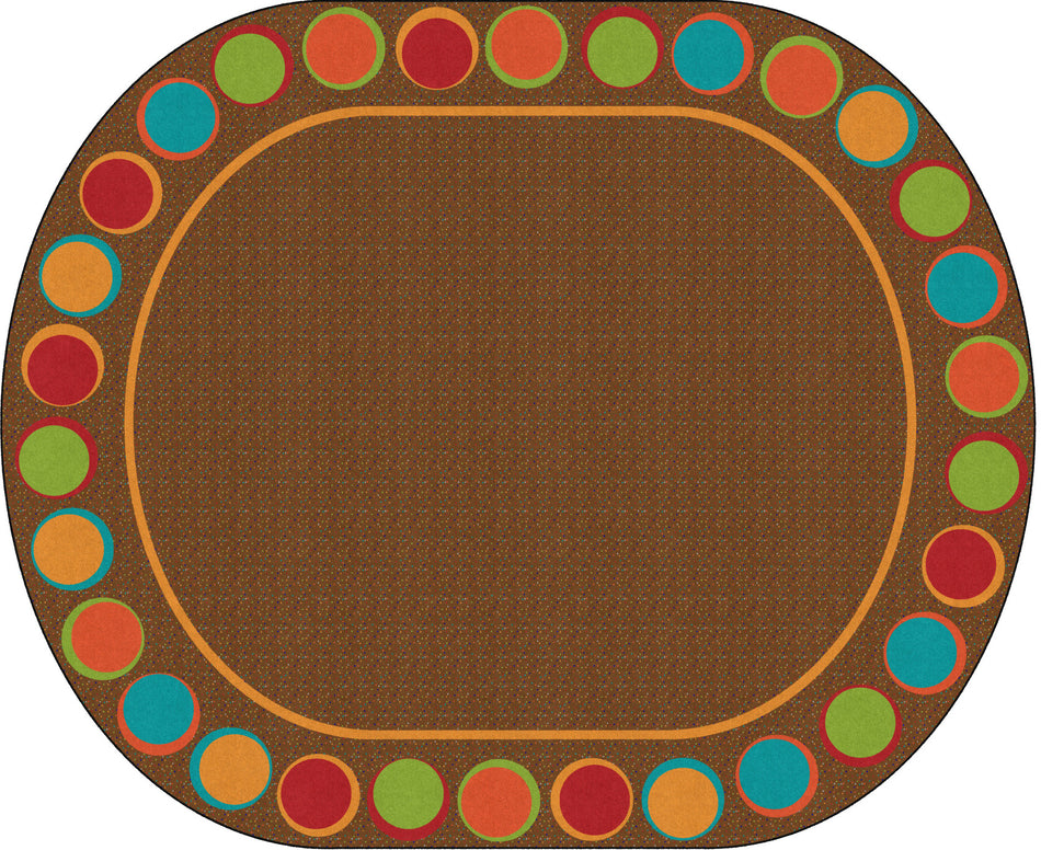 SITTING SPOTS MUTED (Seats 30) OVAL CARPETS 10'6 x 13'2