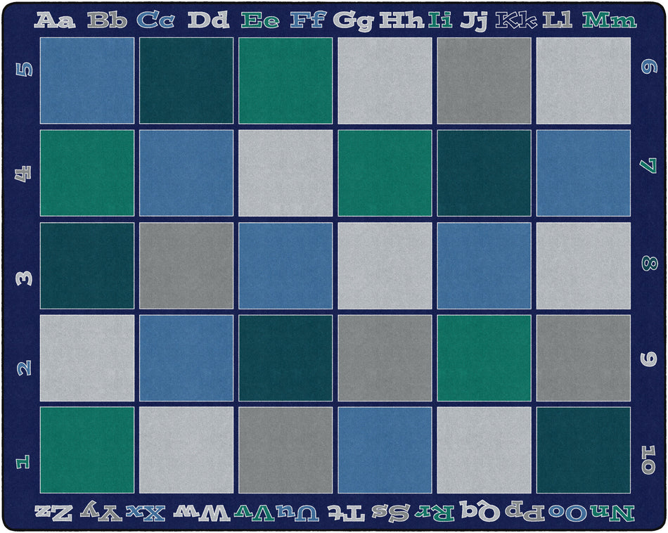 SITTING GRID COOL RECTANGLE CARPETS 10'6 X 13'2
