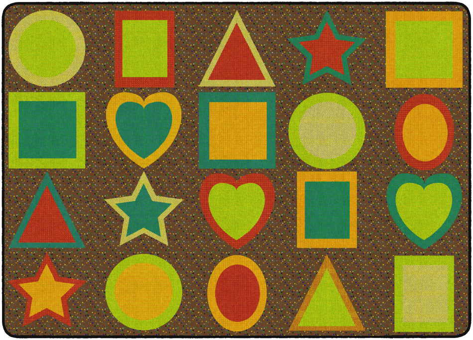 ALL KINDS OF SHAPES MUTED (Seats 20) RECTANGLE CARPETS 6'x8'4