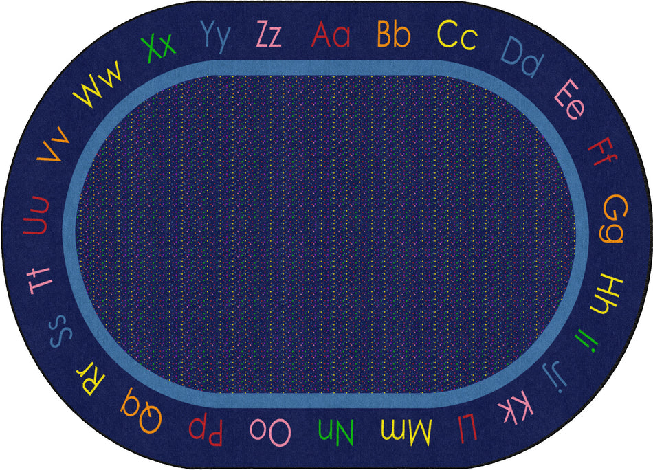 MY ABC'S OVAL CARPETS 6 X 8'4