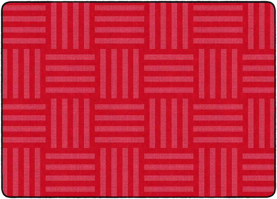 HASHTAG TONE ON TONE CHERRY (Seats 24) RECTANGLE CARPETS 6X8'4