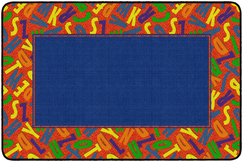 SCATTERED ALPHABET RECTANGLE CARPETS 6'x8'4