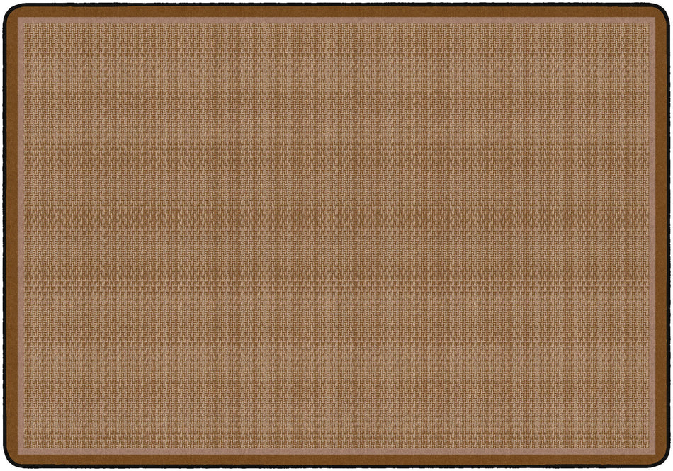 ALL OVER WEAVE TAN RECTANGLE CARPETS 5'10" x 8' 4"