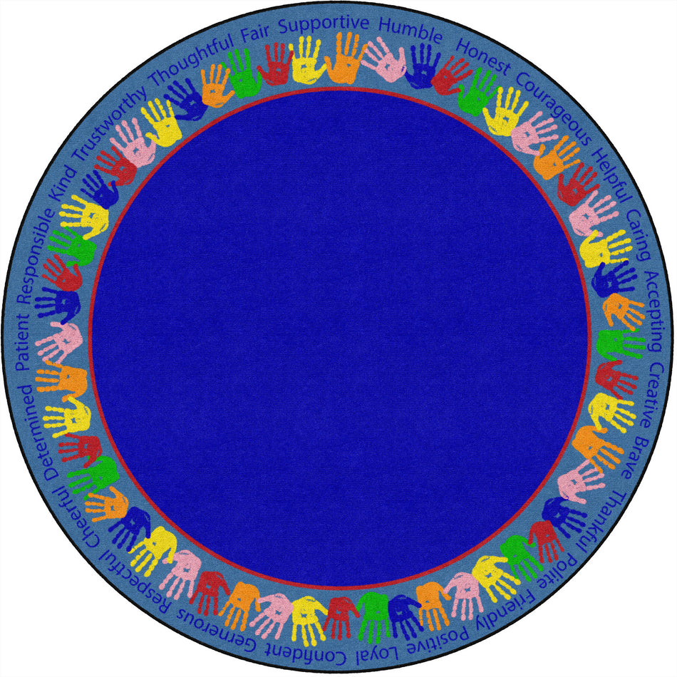 HELPING HANDS PRIMARY ROUND CARPETS 6'