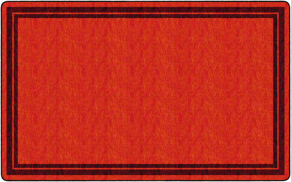 DOUBLE BORDER RED RECTANGLE CARPETS 7'6" x 12'