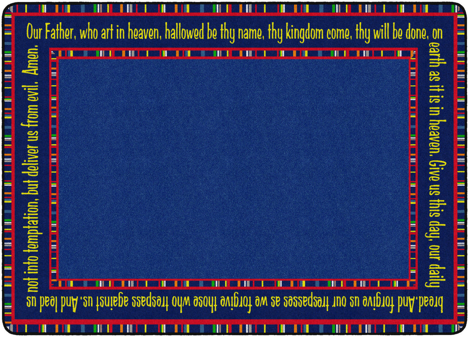 THE LORD'S PRAYER RECTANGLE CARPETS 6'x8'4