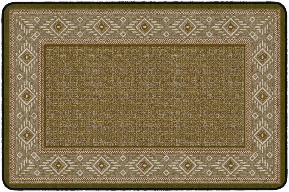 VENTANA WEAVE GREEN RECTANGLE CARPETS 4' x 6'