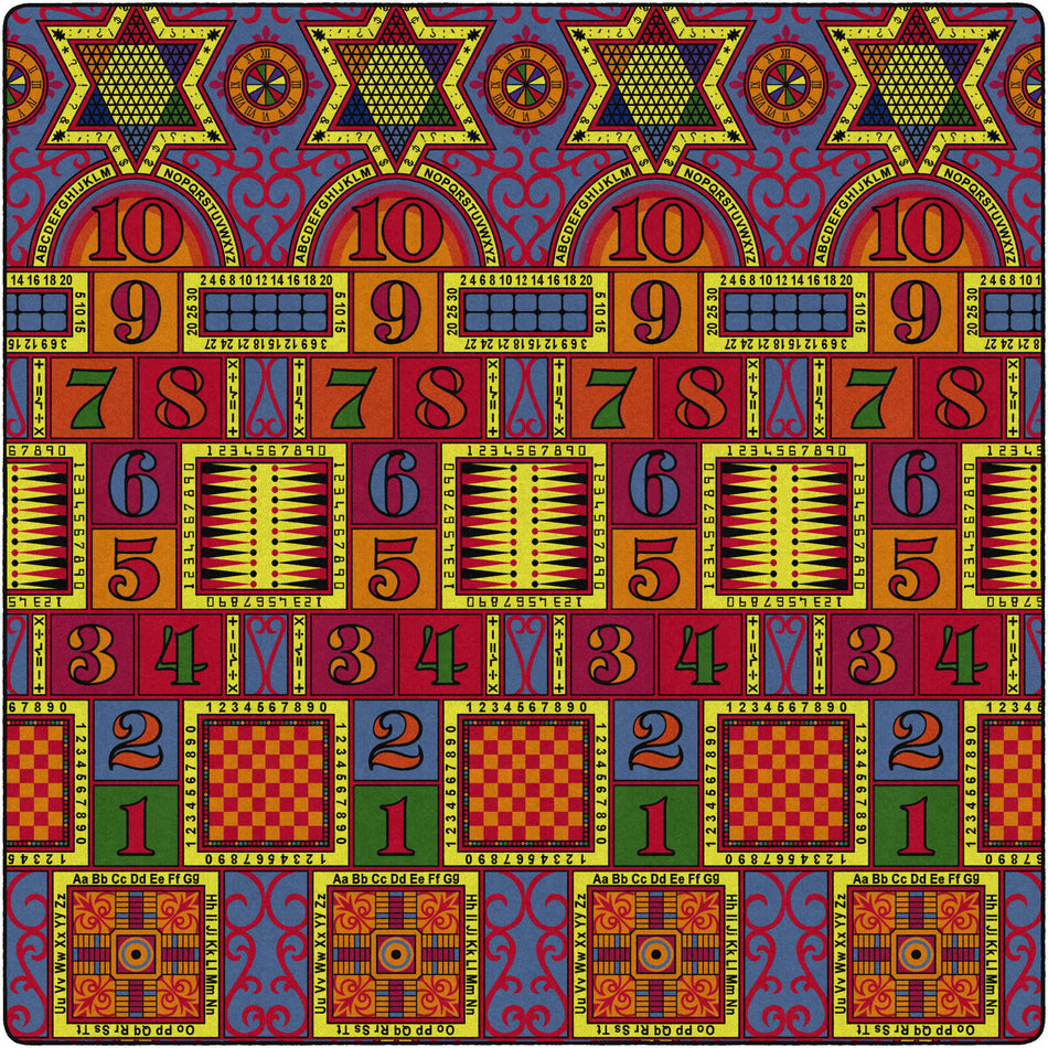GAMES THAT TEACH SQUARE CARPETS 12' x 12'