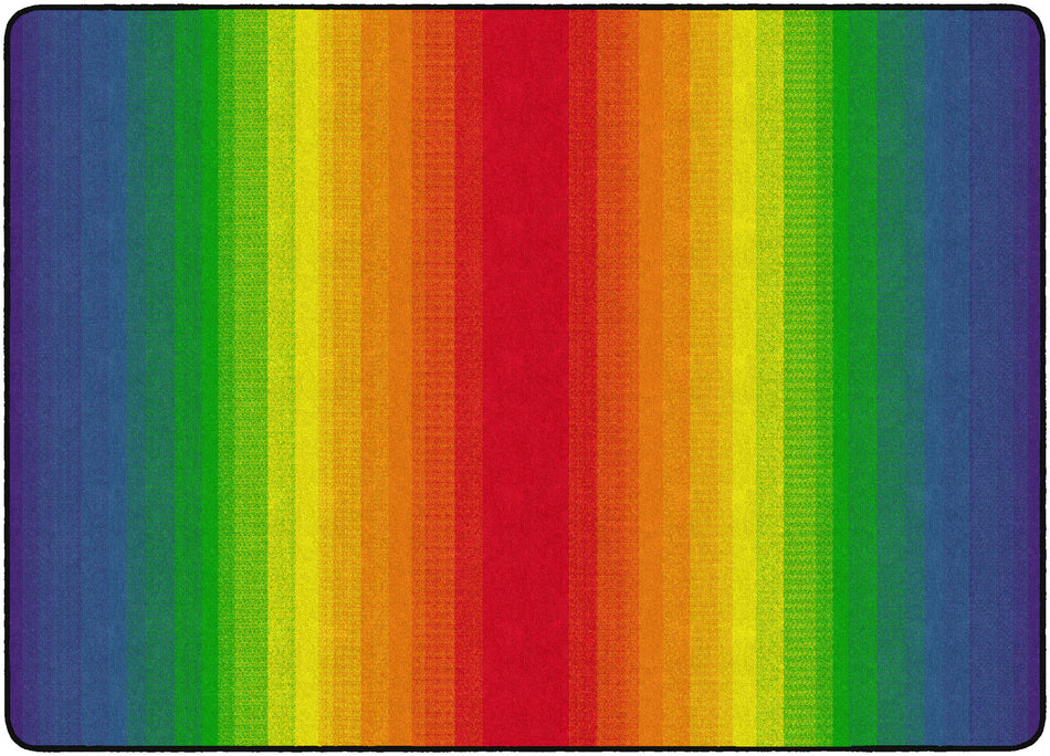 RAINBOW RECTANGLE RECTANGLE CARPETS 6'X8'4