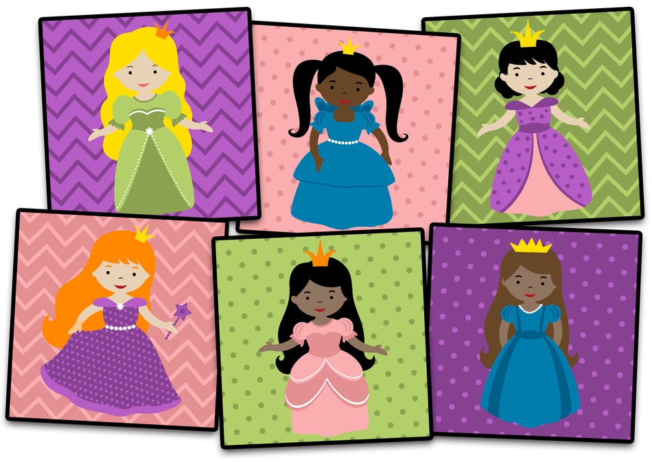 PRINCESS SEATING (SET OF 6) SQUARE CARPETS 15" X 15"