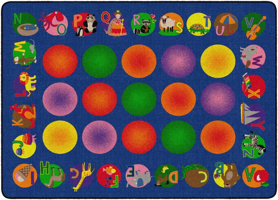 CIRCLETIME LEARNING RECTANGLE CARPETS 5'10" x 8' 4"