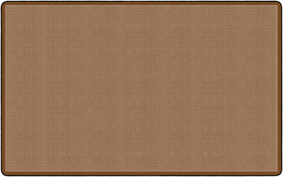ALL OVER WEAVE TAN RECTANGLE CARPETS 7' 6" x 12'