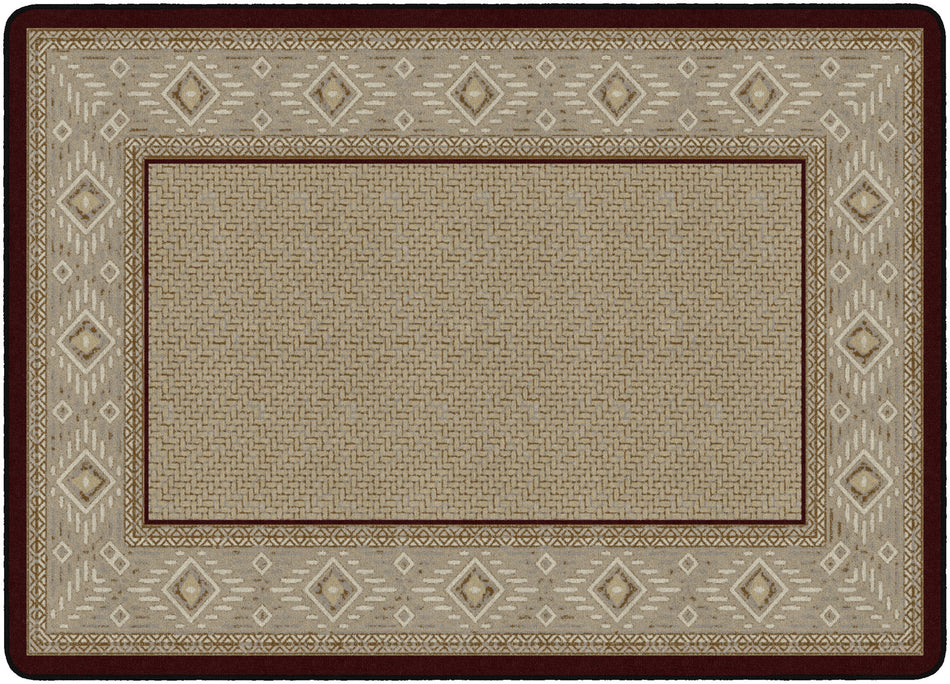 VENTANA WEAVE GARNET RECTANGLE CARPETS 6' x 9'